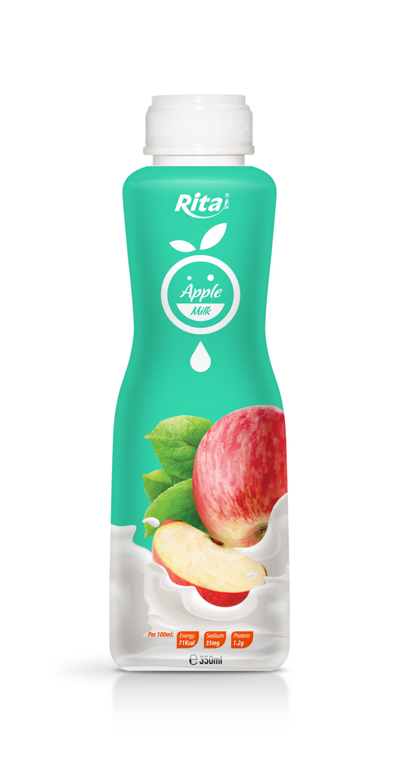350ml PP bottle Apple Milk